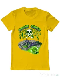 Tricou ADLER barbat Poisonous mushroom Galben