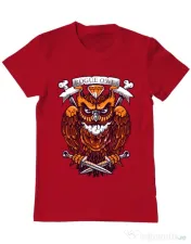 Tricou ADLER barbat Rogue owl Rosu