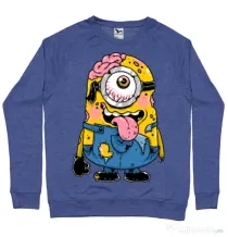 Bluza ADLER barbat Zombie minion Albastru melanj