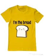 Tricou ADLER barbat I am the bread Galben