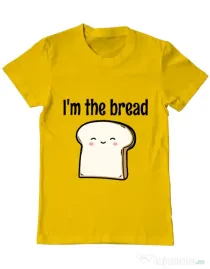 Tricou ADLER barbat I am the bread Galben