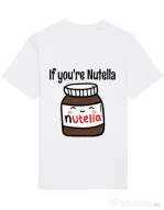 Tricou STANLEY STELLA barbat If you are nutella Alb