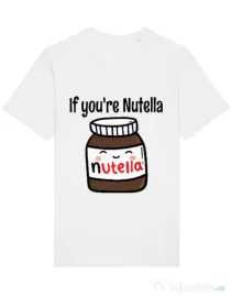 Tricou STANLEY STELLA barbat If you are nutella Alb