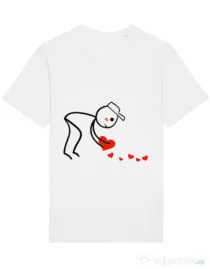Tricou STANLEY STELLA barbat Dovezi de dragoste 2 Alb