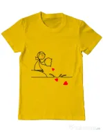 Tricou ADLER barbat Fishing for love 2 Galben