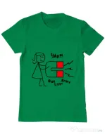 Tricou ADLER barbat Our love story 1 Verde mediu