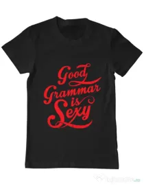 Tricou ADLER barbat Good grammar Negru