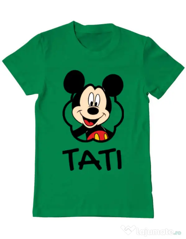 Tricou ADLER barbat Mouse daddy Verde mediu