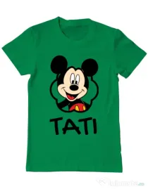 Tricou ADLER barbat Mouse daddy Verde mediu