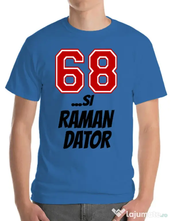 Tricou ADLER barbat 68 si raman dator Albastru azuriu