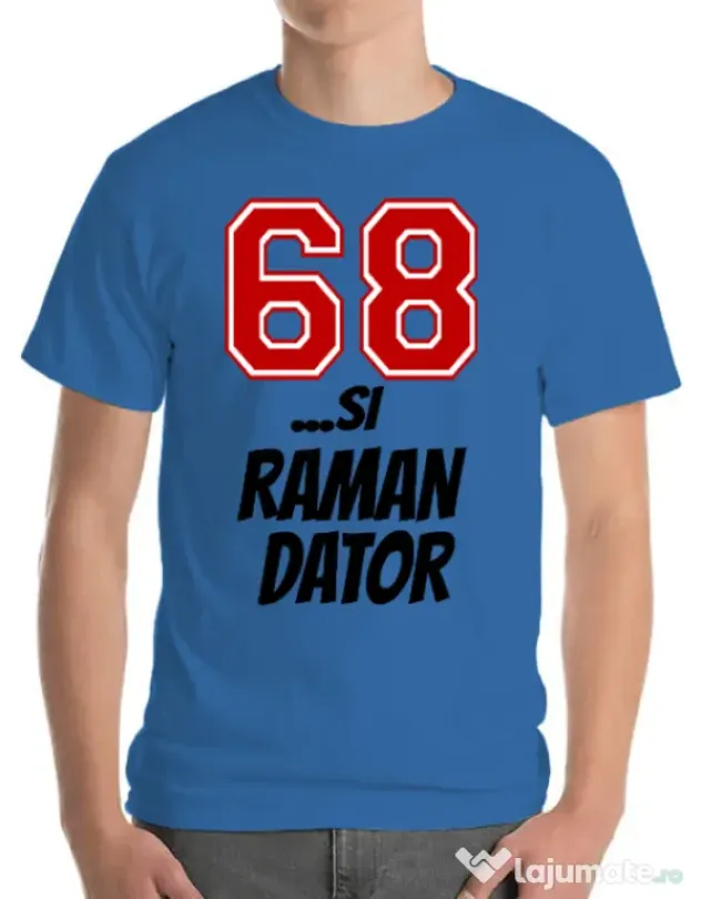 Tricou ADLER barbat 68 si raman dator Albastru azuriu