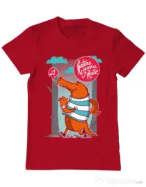 Tricou ADLER barbat Haters gonna hate Rosu
