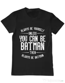 Tricou ADLER barbat Always be batman Negru