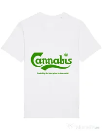 Tricou STANLEY STELLA barbat Cannabis Alb