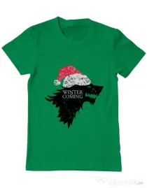 Tricou ADLER barbat Christmas is coming Verde mediu