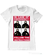 Tricou ADLER barbat In case of emergency Alb