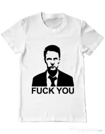 Tricou ADLER barbat Jack FY Alb