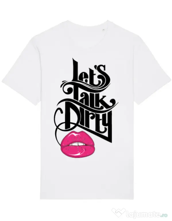 Tricou STANLEY STELLA barbat Lets talk dirty Alb