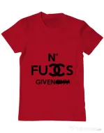 Tricou ADLER barbat No fucks given Rosu