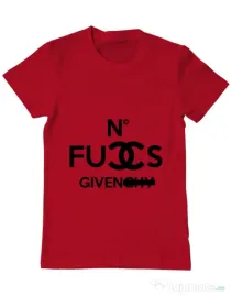 Tricou ADLER barbat No fucks given Rosu