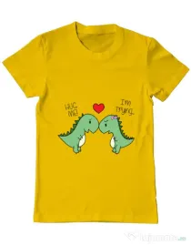 Tricou ADLER barbat Trex love Galben