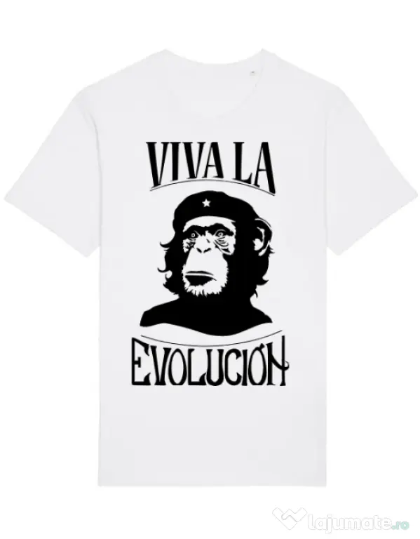 Tricou STANLEY STELLA barbat Viva la evolucion Alb