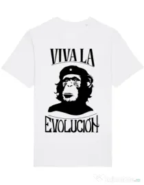 Tricou STANLEY STELLA barbat Viva la evolucion Alb