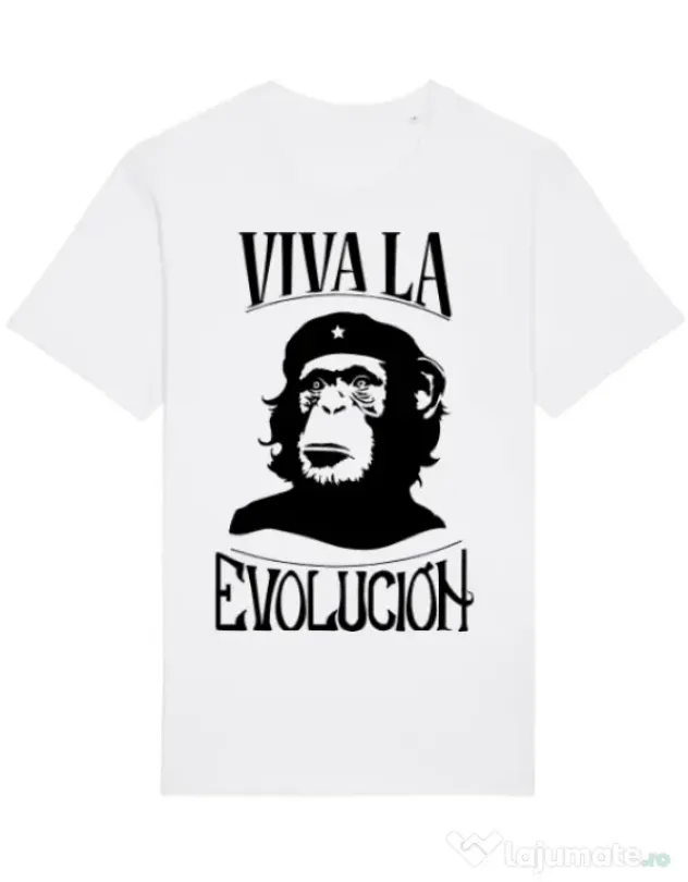 Tricou STANLEY STELLA barbat Viva la evolucion Alb