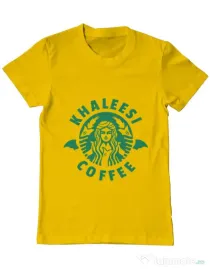 Tricou ADLER barbat Khaleesi coffee Galben