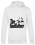 Hoodie barbat cu gluga The godfather Alb