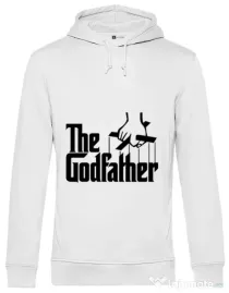 Hoodie barbat cu gluga The godfather Alb