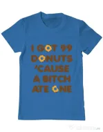 Tricou ADLER barbat 99 Donuts Albastru azuriu