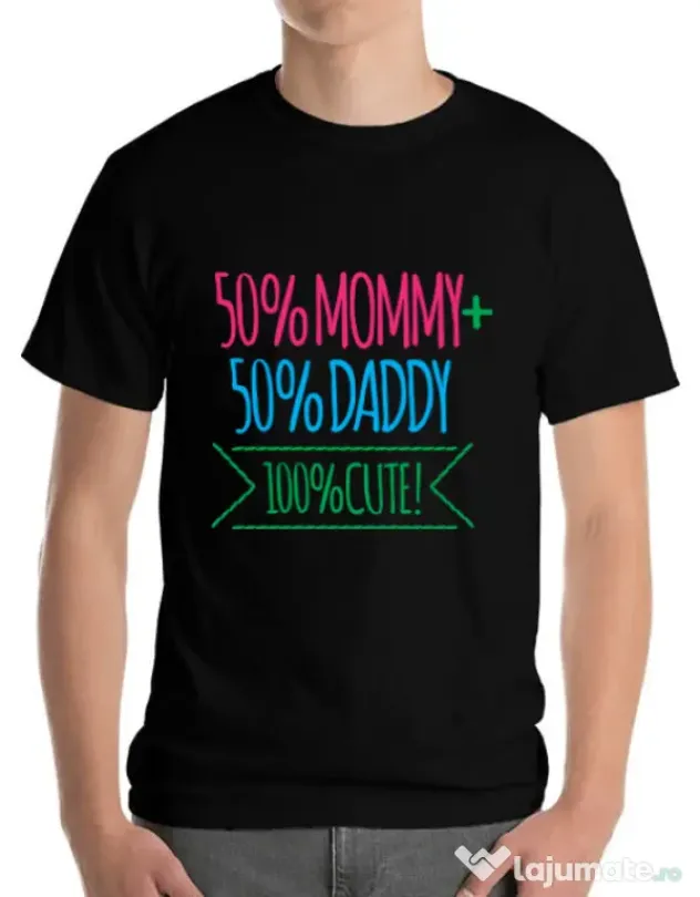 Tricou ADLER barbat 100 Cute Negru