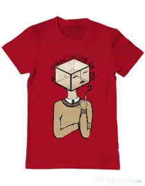 Tricou ADLER barbat Am I thinking outside the box Rosu