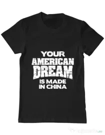 Tricou ADLER barbat American dream Negru