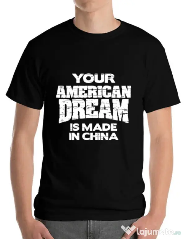 Tricou ADLER barbat American dream Negru