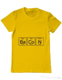 Tricou ADLER barbat Bacon formula Galben