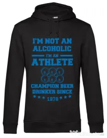Hoodie barbat cu gluga Beer champion Negru