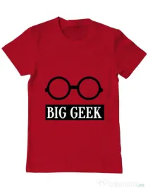 Tricou ADLER barbat Big geek Rosu