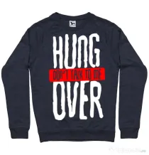 Bluza ADLER barbat Don't talk to me Denim inchis