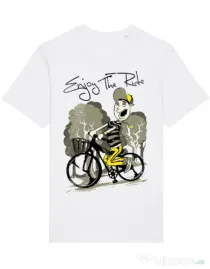 Tricou STANLEY STELLA barbat Enjoy the ride Alb
