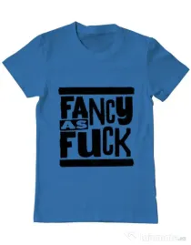 Tricou ADLER barbat Fancy as fuck Albastru azuriu