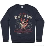 Bluza ADLER barbat Beautiful soul Denim inchis