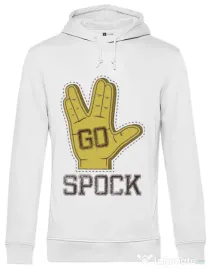 Hoodie barbat cu gluga Go spock Alb