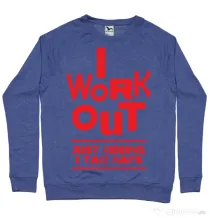 Bluza ADLER barbat I work out Albastru melanj