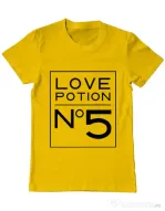 Tricou ADLER barbat Love potion Galben