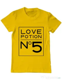 Tricou ADLER barbat Love potion Galben