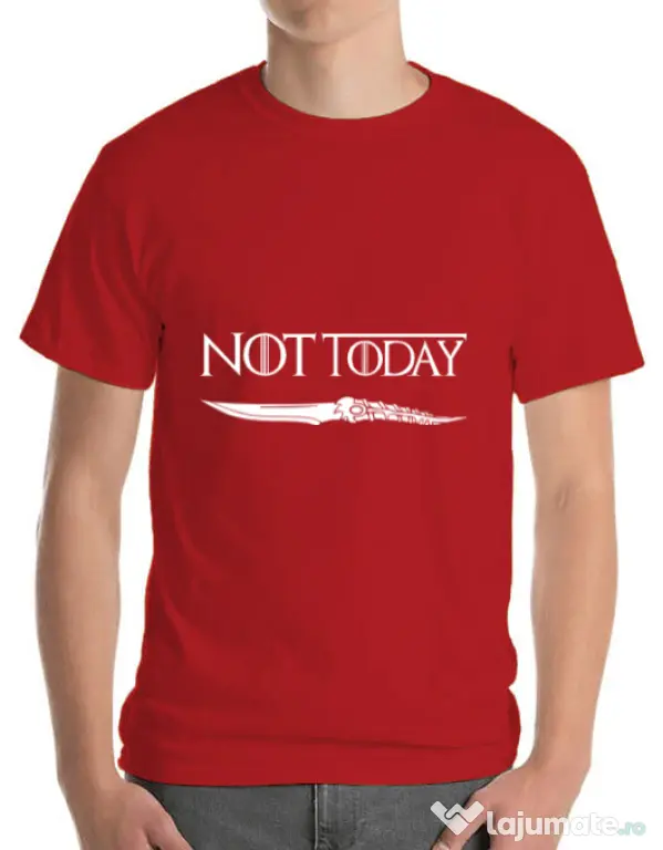 Tricou ADLER barbat Not today Rosu