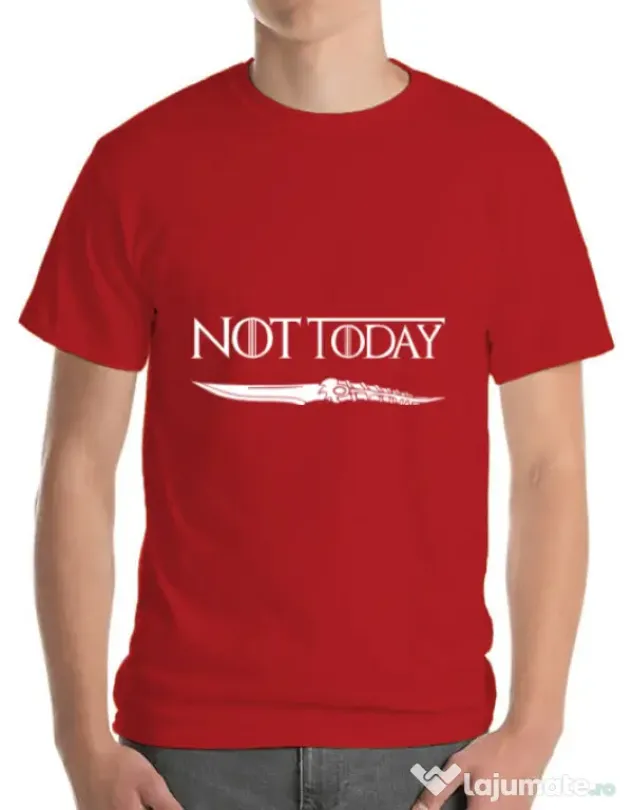 Tricou ADLER barbat Not today Rosu