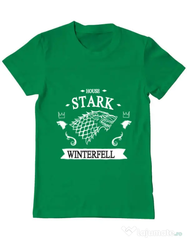 Tricou ADLER barbat House Stark Verde mediu